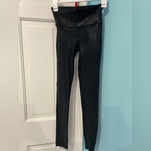 Black Shiny Spanx Leggings